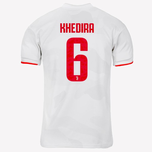 Camiseta Juventus NO.6 Khedira 2ª Kit 2019 2020 Gris Blanco